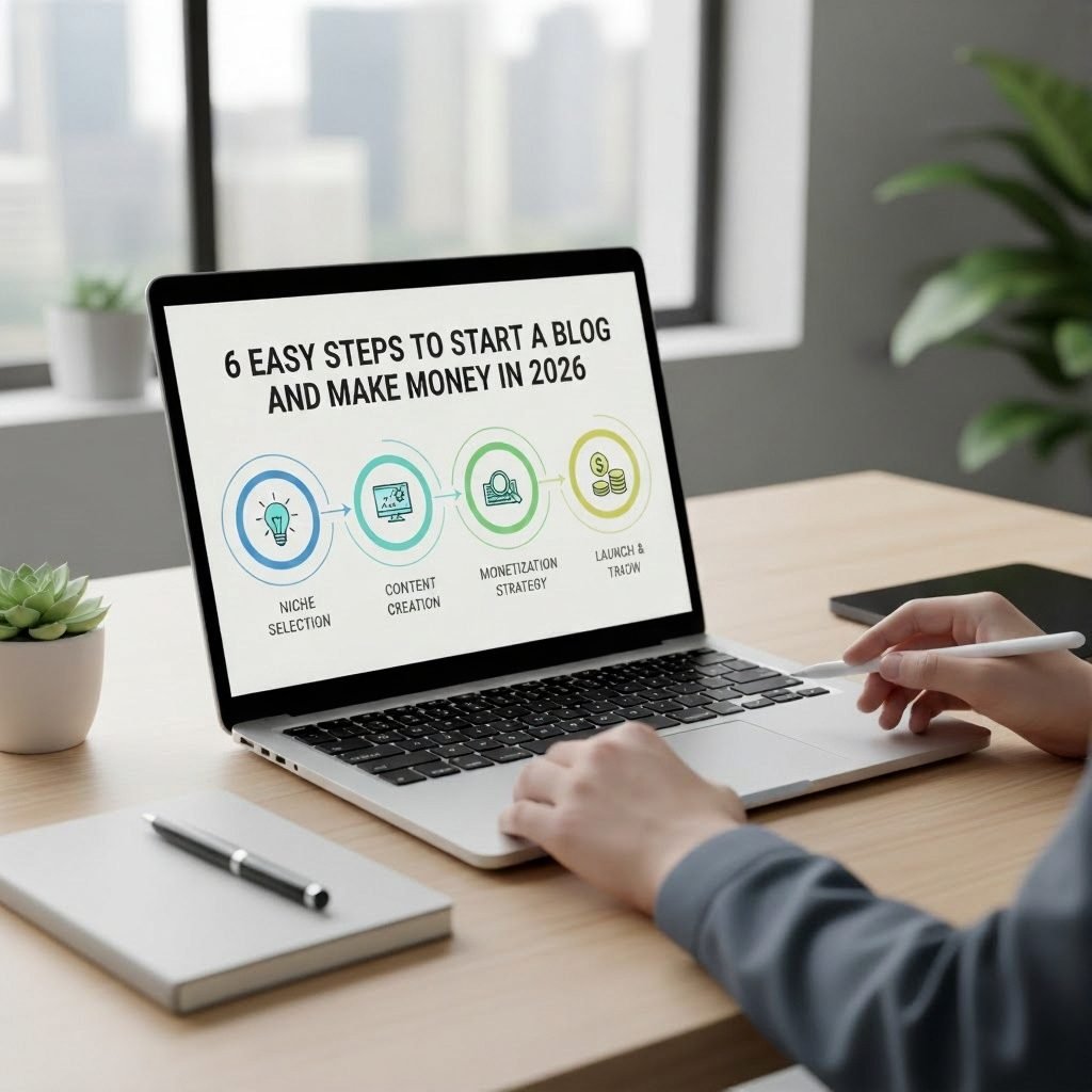 6 Easy Steps to Start a Blog and Make Money in 2026