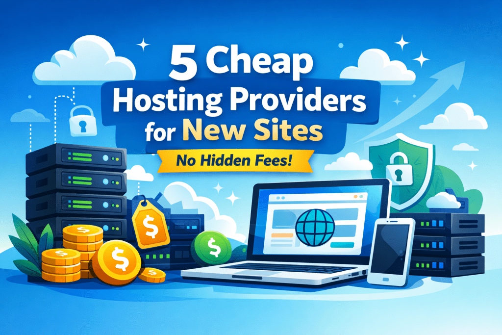 5 Cheap Hosting Providers for New Sites (No Hidden Fees)