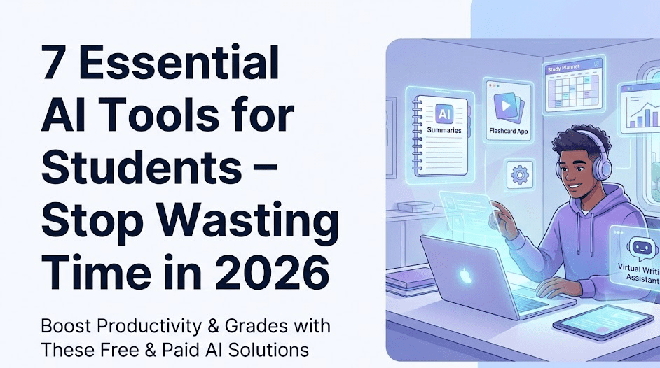7 Essential AI Tools for Students-Stop Wasting Time in 2026