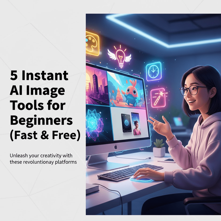 5 Instant AI Image Tools for Beginners (Fast & Free)