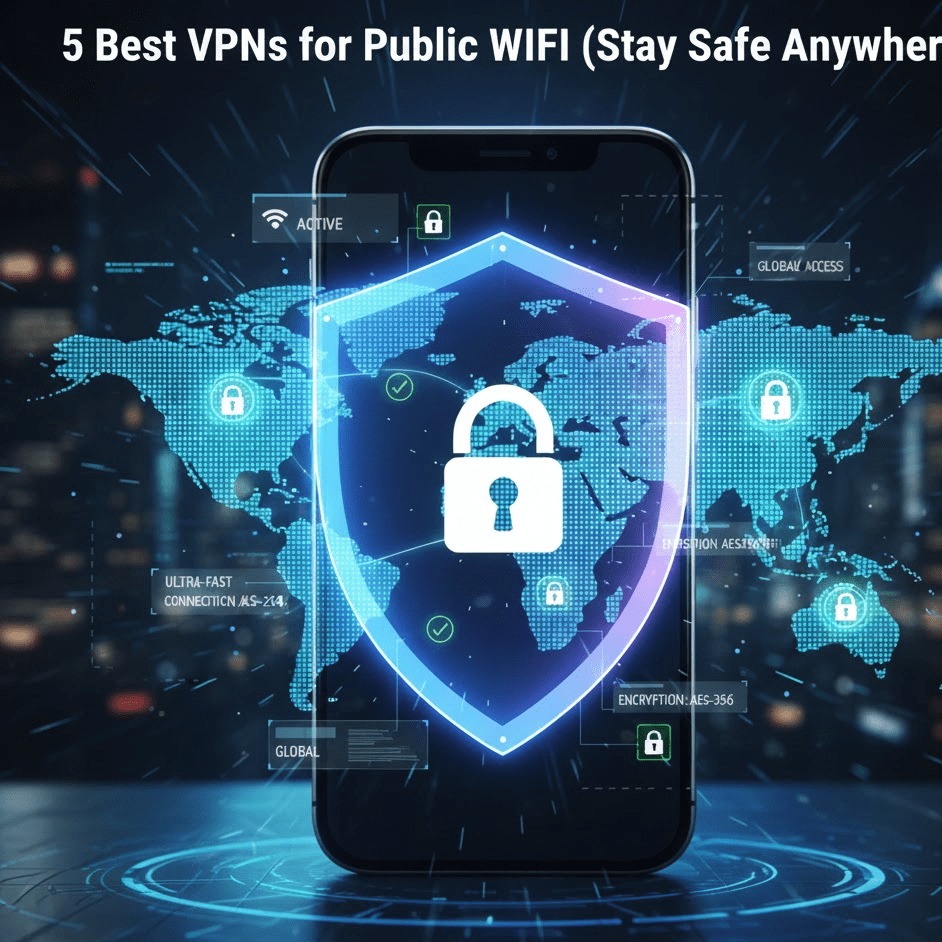5 Best VPNs for Public WiFi (Stay Safe Anywhere)