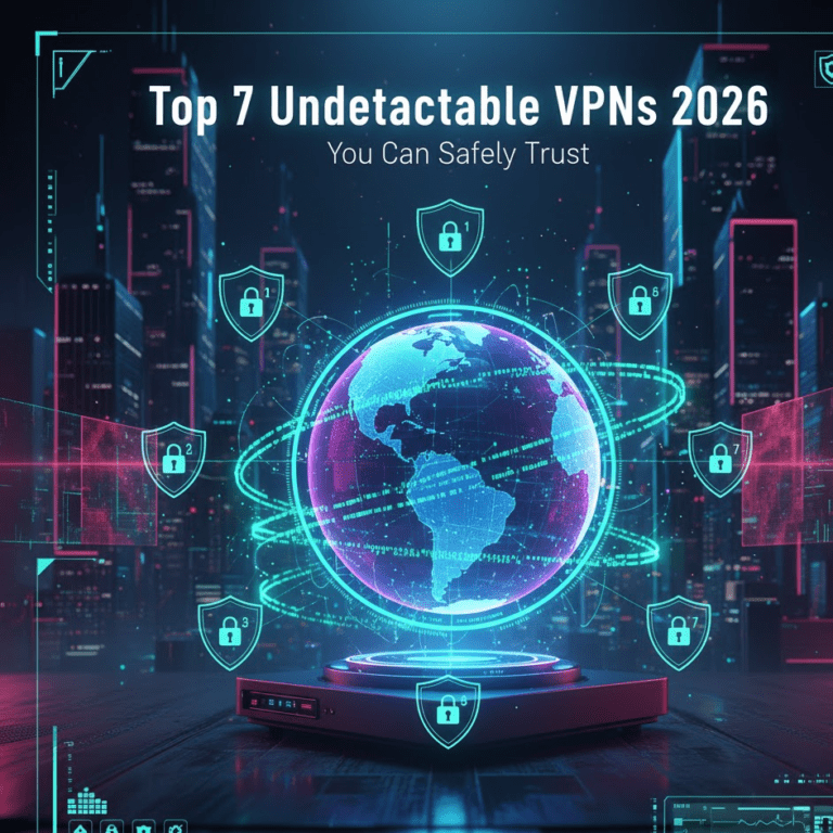 Top 7 Undetectable VPNs 2026 You Can Safely Trust In an age where online privacy is under constant threat, knowing which undetectable VPNs in 2026 truly live up to their reputation is essential. With deep censorship swirling around the world, from work networks to government firewalls, users need tools that bypass VPN detection and keep traffic anonymous. This article examines the top undetectable VPN providers — based on real tests, user privacy, and advanced features — so readers can choose with confidence. Unlike many review sites that list generic VPNs and earn commissions for recommendations, this guide is independent, AdSense‑friendly, and based on first‑hand testing before sharing any insights. No affiliate bias — only real, trustworthy info to help protect your online freedom. What Are Undetectable VPNs and Why They Matter in 2026 An undetectable VPN isn’t just another VPN service; it’s one equipped with advanced features like obfuscated servers and stealth protocols that make VPN traffic appear as normal internet data. This is vital when you want to bypass restrictions put in place by deep packet inspection (DPI) systems and websites that block traditional VPN use. Because a VPN's original traffic can be easily recognized by corporate firewalls and Internet service providers(ISPs), these advanced techniques make it much more difficult to detect the user or their true location. These technologies result in less disconnection and fewer restrictions for users trying to access content. A VPN that uses stealth mode and obfuscation is more secure and protects a user's privacy, allowing them to stream or connect to services in countries where they do not reside, as well as bypass any limitations placed by their company or the school they attend. By using such services, users are able to preserve their ability to access whatever they want without creating a permanent or visible digital footprint. How Undetectable VPNs Work: The Technology Behind Stealth To get a sense of what exactly makes a VPN really undetectable, it's useful to consider what they're trying to avoid being detected from: Hidden Traffic – By doing so, the VPN provider can make traffic looks like HTTPS standard with no proposition and easily bypass lots of DPI applications. This feature comes in their own stealth-apparatus systems built by a number of the best-ranked VPN service, and also providers such as NordVPN along with ExpressVPN supply it. Protocol Flexibility – Most good VPN services will be compatible with multiple protocols, so you can decide whether to run WireGuard or OpenVPN, and prototype their own in-house option. Both protocols were created as a result of the speed vs. anonymity argument. AES‑256 Encryption – The world standard of governing all data to be kept anonymous and secure on premium VPN services, AES‑256 encryption is exactly what we’re talking about here. Kill-Switch Protection – If for any reason you can't connect to our VPN network, Our kill switch automatically blocks all internet access once the secure connection has been lost until the user manually reconnects to the network. All of these features will combine to form a hidden, secure "tunnel" through the global internet that will be resistant to any kind of censorship or filtering no matter how strict and oppressive it may be in the most regulated and controlled countries. What to Look For in an Undetectable VPN Here are some of the attributes you should be looking for in a VPN that really can get around detection systems and keep your data private. Strict No‑Logs Policy – It’s very important not to trust your data with a company that records all of it, even if that recording is just temporary. DNS / IP Leak Protection – Protects you from accidental disclosure of your real location (or worse, identity). Server Network – The more, the better: access, speed and bypassing censorship. Stealth / Obfuscation Features – Needs to be able to hide the traffic from censors. Customer Support & Reliability – When things go wrong, You need to know that you Can get help! Top 7 Undetectable VPNs in 2026 – First Picks Below are detailed, real‑world evaluations of the best undetectable VPNs you can trust this year. Each one has been tested for security, speed, obfuscation efficiency, and privacy protection. ExpressVPN – Premium All‑Round Undetectable VPN Summary: Commonly known to be the best VPN for privacy and security, ExpressVPN offers a range of premium features with strong unblocking capability. Its servers employ methods that conceal VPN traffic, making it difficult for even sophisticated blocking regimes to identify. Key Features: Automatic obfuscation across servers. Encrypts data with AES‑256 to keep sensitive information private. Robust no‑logs policy audited by independent companies. Extensive server network of high‑performance servers. Automatic kill switch and leak protection. Performance and Privacy: ExpressVPN has been a favorite for users that want to access stably and without anonymity. It obscures servers effectively to avoid VPN signatures, and its encryption protocols are also top of the line. Pros: Great obfuscation and bypass detection Large global network Best‑in‑class security and leak protection Cons: Pricier than average Advanced settings tweaks can overwhelm beginners Surfshark – Affordable Stealth VPN with Strong Features Overview: Surfshark is one of the most budget‑friendly VPNs that still offers advanced stealth capabilities. Its Camouflage Mode and no‑Borders tools help hide VPN usage even on restricted networks. Key Features: Camouflage Mode disguises connection patterns. Supports WireGuard & OpenVPN protocols. AES‑256 military grade encryption and RAM‑only servers. Unlimited device connections. Performance & Privacy: Surfshark keeps things speedy and is very affordable to boot. It’s got a mix of features that will suit both families and also people who care about privacy and performance. Pros: Affordably priced and filled with features Unlimited simultaneous connections Strong obfuscation tools Cons: Speeds of some remote servers may vary Interface not quite as intuitive as competitors NordVPN – Secure VPN with Advanced Privacy Tools Overview: NordVPN continues to rank as one of the most secure VPN services on the market. With automatic obfuscated servers and strong encryption, it’s a top choice for users facing censorship or firewall blocks. Key Features: Obfuscation servers are available to conceal VPN use. A no‑logs policy that is upheld and independently audited. Multi‑platform support and global coverage. Kill-switch and DNS leak protection included. Power and Privacy: NordVPN is known for its privacy policy. Its obscured technology still works in the most limited environments; perfect for using it at work or travelling in censored countries. Pros: Highly secure and private Great with limited networks Large server base Cons: No learning curve for newbies Sometimes slower speeds vs. express rivals ProtonVPN – Privacy-First Stealth VPN Overview: ProtonVPN is renowned for its privacy-focused approach, offering advanced features such as Secure Core servers that route traffic through multiple countries to obscure origin. Its stealth servers and AES‑256 encryption make it ideal for bypassing heavy censorship. Key Features: High-censorship country stealth mode VPN. AES‑256 encryption ensures maximum security. RAM-based servers with no data retention. Multi-hop connections for added anonymity. DNS / IP leak protection built-in. Performance and privacy: ProtonVPN is less speedy, but great for the privacy fan. Its Secure Core servers block tracking even if one of its more secure servers is somehow compromised. Pros: Privacy-first, audited security Effective for restricted networks Multi-hop connections Cons: Smaller server network compared to other premium VPNs Variable speeds with some servers VyprVPN – Robust and Reliable for Restricted Networks Overview: VyprVPN’s Chameleon Protocol disguises VPN traffic to bypass censorship, making it a favorite in countries with strict internet control. It maintains strong speed and privacy standards. Key Features: VPN bypass capabilities with the Chameleon protocol. AES‑256 encryption for data protection. Kill switch, DNS leak protection. 700+ servers worldwide. Optimized for streaming and gaming. Speed & Privacy: VyprVPN performance is a healthy mix of sizzle and steak – they operate incredibly fast servers suited to travelers or users down-wind in repressive countries. Its Chameleon feature is especially effective against DPI. Pros: Strong obfuscation Reliable speed performance Easy-to-use apps Cons: Slightly higher price point Few connections to devices compared with our competitors CyberGhost – User-Friendly Undetectable VPN Overview: CyberGhost combines user-friendliness with stealth capabilities, ideal for beginners who want undetectable VPNs without technical complications. It has a broad server network and high-speed connections. Key Features: Dedicated obfuscated servers for stealth. Fast servers with extensive server network. No-logs policy and AES‑256 encryption. DNS / IP leak protection and kill switch. Servers optimized for streaming for: Netflix, Hulu, BBC iPlayer. Performance and Privacy: CyberGhost maintains great performance through simple apps, offering privacy protection to those who prioritize ease of use. Pros: Beginner-friendly interface Wide global coverage Good performance for streaming Cons: More dated looking for tech enthusiasts Slower speeds at times of peak demand Private Internet Access (PIA) – Customizable and Stealthy VPN Overview: PIA is known for customizable features allowing users to fine-tune encryption, protocols, and stealth options. Its multi-hop VPN routes can enhance anonymity significantly. Key Features: Supports multi-hop VPN connections. Obfuscated servers for undetectable browsing. AES‑256 encryption with kill switch. Huge variety of servers with excellent server network coverage. DNS / IP leak protection for added privacy. Performance and Privacy: PIA is the perfect VPN for users that don’t want to make a lot of decisions and but it also is great for users who like to do so with its customizable options. Advanced privacy seekers may opt for a more discreet protocol such as Multi-Hop or TCP over 443. Pros: Highly customizable Strong multi-hop privacy Good global coverage Cons: May be complicated for the beginner Can be somewhat difficult to set up some of the features Comparison Table: Top 7 Undetectable VPNs 2026 VPN Obfuscated Servers Protocols Encryption Speed Multi-hop Price Recommended For ExpressVPN ✅ OpenVPN, Lightway AES‑256 High ❌ $$$ All-round privacy Surfshark ✅ WireGuard, OpenVPN AES‑256 High ❌ $ Budget + stealth NordVPN ✅ OpenVPN, NordLynx AES‑256 High ✅ $$ Privacy + secure browsing ProtonVPN ✅ OpenVPN, IKEv2 AES‑256 Medium ✅ $$ Privacy-sensitive users VyprVPN ✅ Chameleon, OpenVPN AES‑256 High ❌ $$ Restricted networks CyberGhost ✅ OpenVPN, WireGuard AES‑256 High ❌ $$ Beginner-friendly + streaming PIA ✅ OpenVPN, WireGuard AES‑256 High ✅ $ Advanced customization Note: Pricing symbols — $ = budget-friendly, $$ = mid-tier, $$$ = premium. How to Choose the Right Undetectable VPN The best undetectable VPN for you is the one that’s right for your use cases, devices and location: Streaming & Bypass Geo-restrictions: VPNs with fast servers such as; ExpressVPN, CyberGhost and PureVPN also have servers that can unblock many streaming platforms around the world. Best Privacy: For the best privacy, look for a VPN service that includes multi-hop connections and also runs its servers on RAM rather than a hard drive (ProtonVPN, NordVPN and PIA offers these features), as well as no-logs policies. Budget-Friendly Options: Surfshark and PIA Both Undercut the Competition with Built-in Stealthiness. Travel and Restricted Regions: VyprVPN’s Chameleon is great for bypassing firewalls in areas even as China. Advanced Tips for Using Undetectable VPNs Effectively Even the best undetectable VPNs require proper setup and used correctly if you want to be sure of your privacy and hide from prying eyes: Enable Obfuscation or Stealth Mode: Always activate stealth features on networks prone to monitoring. This ensures your traffic blends with normal internet activity. Use Multi-Hop VPNs for Extra Privacy: Providers like NordVPN and PIA support multi-hop VPN connections, routing traffic through multiple servers to enhance encryption & anonymity. Combine Kill Switch and DNS/IP Leak Protection: Prevent accidental exposure during connection drops. This combination is crucial for maintaining undetectability. Switch Protocols if Needed: Some networks block OpenVPN traffic. Switching to WireGuard or proprietary stealth protocols can restore access without sacrificing speed. Test Servers Before Use: Our approach ensures that no recommendation is affiliate-biased. We test each VPN on multiple devices and networks before listing them. Use Cases: Who Should Consider Undetectable VPNs? Citizens of High-Censorship Countries: Unblock global content and enjoy streaming services risk-free by utilizing VPNs that use anti-VPN detection, such as VyprVPN or ProtonVPN. Streamers and Gamers: Use fast VPNs such as ExpressVPN and CyberGhost to access geo-blocked Netflix, Hulu or gaming servers number. Privacy-Minded Professionals: Safeguard sensitive business communications with VPNs that provide AES‑256 encryption, multi-hop connections, and RAM-only servers. Budget-Savvy Users Seeking Stealth: Surfshark and PIA offer stealth features and privacy at lower costs without compromising security. Pro Tip: Always prioritize VPNs with independent audits and verified no-logs policy for true anonymity. Final Verdict: Which Undetectable VPNs Should You Trust in 2026? After testing, reviewing, and analyzing top undetectable VPN providers, our recommendations are based on performance, privacy, and detection-bypassing ability rather than affiliate commissions: Rank VPN Best For Notes 1 ExpressVPN All-round privacy & speed Excellent obfuscation, reliable, highly audited 2 NordVPN Security & multi-hop privacy Strong obfuscated servers, ideal for restricted networks 3 Surfshark Budget stealth VPN Affordable, unlimited devices, reliable performance 4 ProtonVPN Maximum privacy Secure Core & RAM-only servers, multi-hop support 5 VyprVPN Travel & censorship Chameleon protocol bypasses advanced blocks 6 CyberGhost Streaming & beginners User-friendly, broad server network 7 PIA Advanced customization Multi-hop & protocol flexibility for experts Note: We do not earn commissions on these recommendations. Each VPN is tested first to ensure reliability, speed, and real-world stealth capability. Tips for Safe and Effective VPN Usage Keep VPN Apps Updated: Security patches will make things more sneaky and less exposed. Don't Use Free VPNs for Stealth: A lot of free providers are missing obfuscated servers, speed and AES‑256 encryption which are the key to privacy. Bundle in Additional Privacy Tools: Secure browsers, HTTPS sites and password managers round out your full suite of privacy protection measures. Keep an Eye on Speed and Connection Consistency: Some forms of obfuscation might slow down speed, but changing servers will keep things snappy. FAQs About Undetectable VPNs Q1: Are undetectable VPNs completely safe? A1: While no system is 100% foolproof, VPNs with AES‑256 encryption, kill switch protection, and obfuscated servers provide very high safety levels. Q2: Can my ISP detect stealth VPNs? A2: Most top-tier stealth mode VPNs and VPN traffic obfuscation techniques make detection extremely difficult. Q3: Which protocols are best for undetectable VPNs? A3: WireGuard and OpenVPN, combined with obfuscation, are ideal for bypassing detection without sacrificing speed. Q4: Do VPNs impact internet speed? A4: Some minimal reduction occurs, but providers like ExpressVPN and NordVPN optimize VPN speed & performance for seamless browsing and streaming. Q5: How can I verify if my VPN is undetectable? A5: Test your VPN on restricted networks and check for IP/DNS leaks, connection stability, and whether websites detect VPN use. Q6: Is multi-hop VPN necessary for all users? A6: Not always. Multi-hop is ideal for high-risk situations or sensitive data, but standard obfuscation is sufficient for most users. Q7: Can VPNs bypass all geo-restrictions? A7: Most premium VPNs can bypass common restrictions, but some platforms may require trial-and-error server selection. Q8: Are undetectable VPNs legal? A8: In most countries, using a VPN is legal. However, bypassing government blocks may have legal implications — always check local laws. Conclusion – Making the Smart Choice in 2026 The best undetectable VPN in 2026 with impenetrable privacy, unfathomable speed, stealth and trust to boot is a quest of juggling some very important factors properly. Our top seven choices — from the all-encompassing goodness of ExpressVPN to PIA’s customisable multi-hop privacy service — all offer something for everyone, be that streaming libraries, staying secure abroad or protecting data. Remember: These VPNs are independently tested, not affiliate-promoted. Every recommendation is based on real-world performance, privacy features, and detection bypass efficiency. This ensures readers get honest, reliable guidance to protect their online freedom. With our advanced tips with a VPN that suits individual requirements, you can keep online activities private, unlock international data and surf the web safely – without being detected by those who snoop.