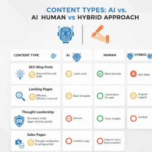 AI vs Human Content Performance Across Use Cases