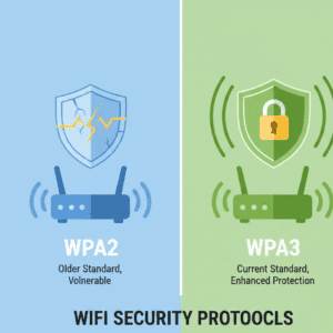 WPA3 vs WPA2 WiFi encryption comparison for network security